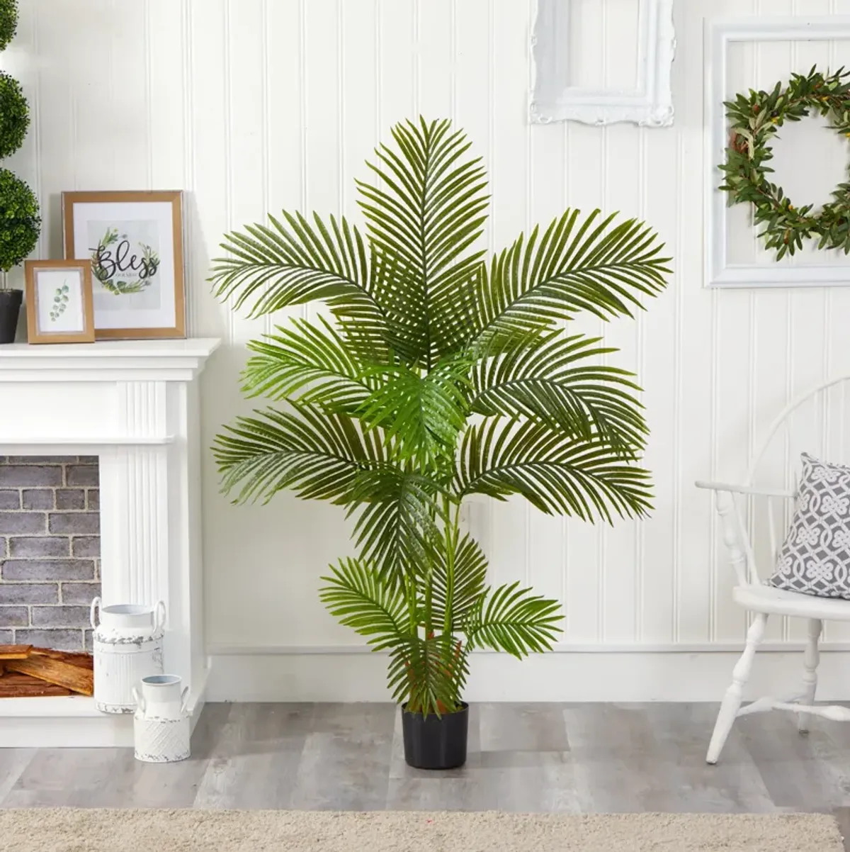 Hivvago 5 Feet Areca Palm Artificial Tree