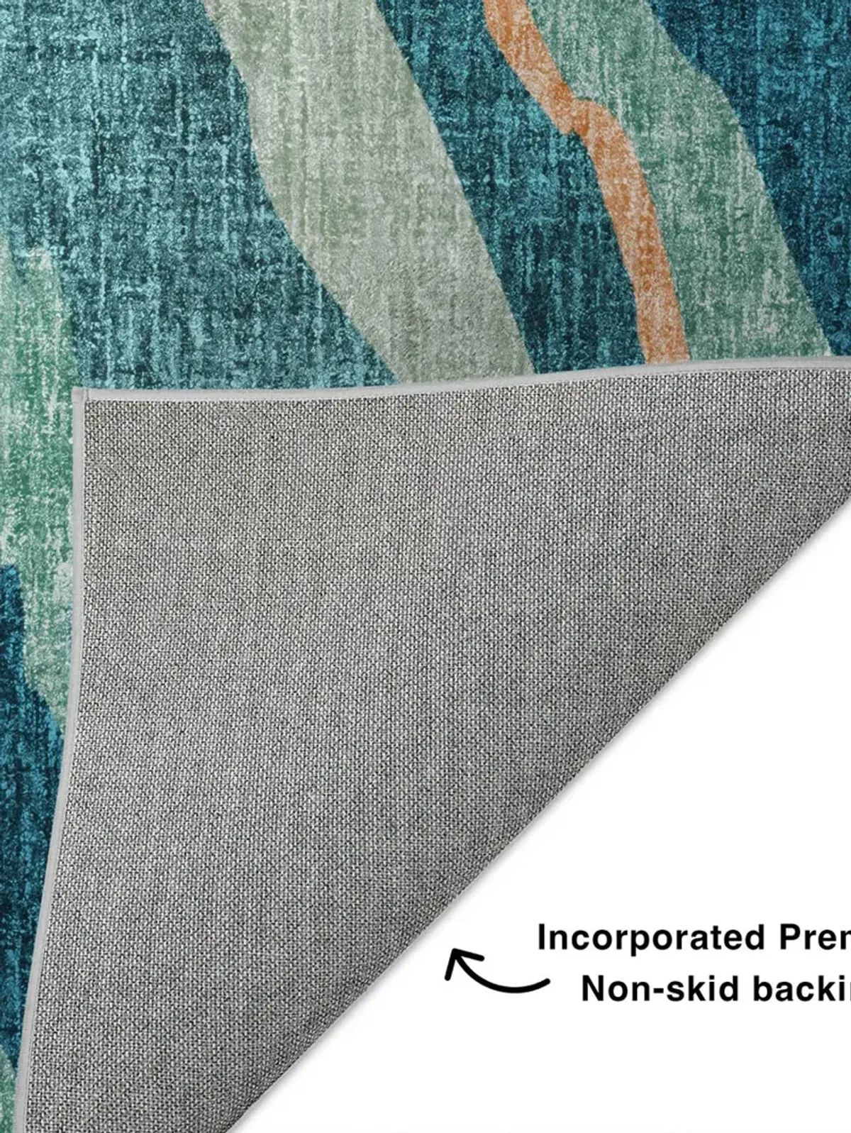 Lorenzo LN4 Teal 8' Round Rug