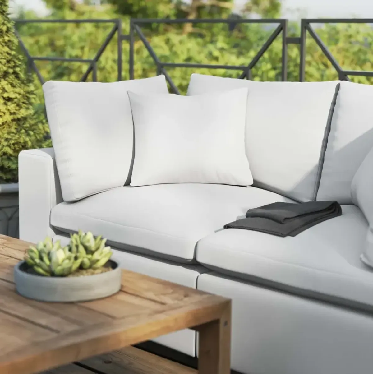 Modway - Commix Overstuffed Outdoor Patio Loveseat