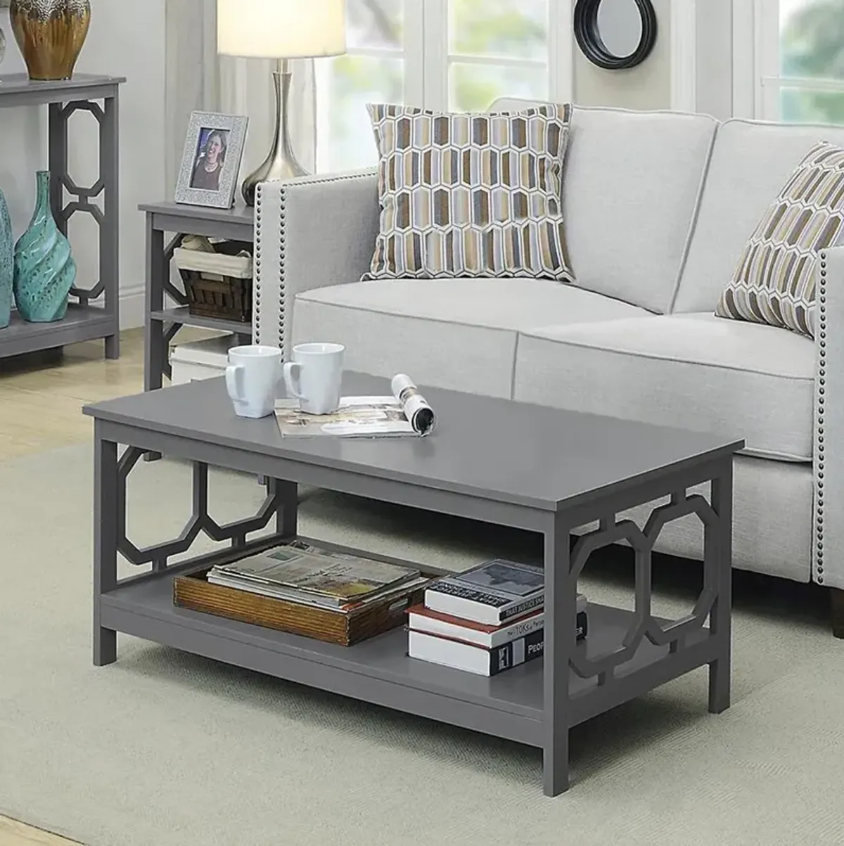 Convience Concept, Inc. Omega Coffee Table with Shelf