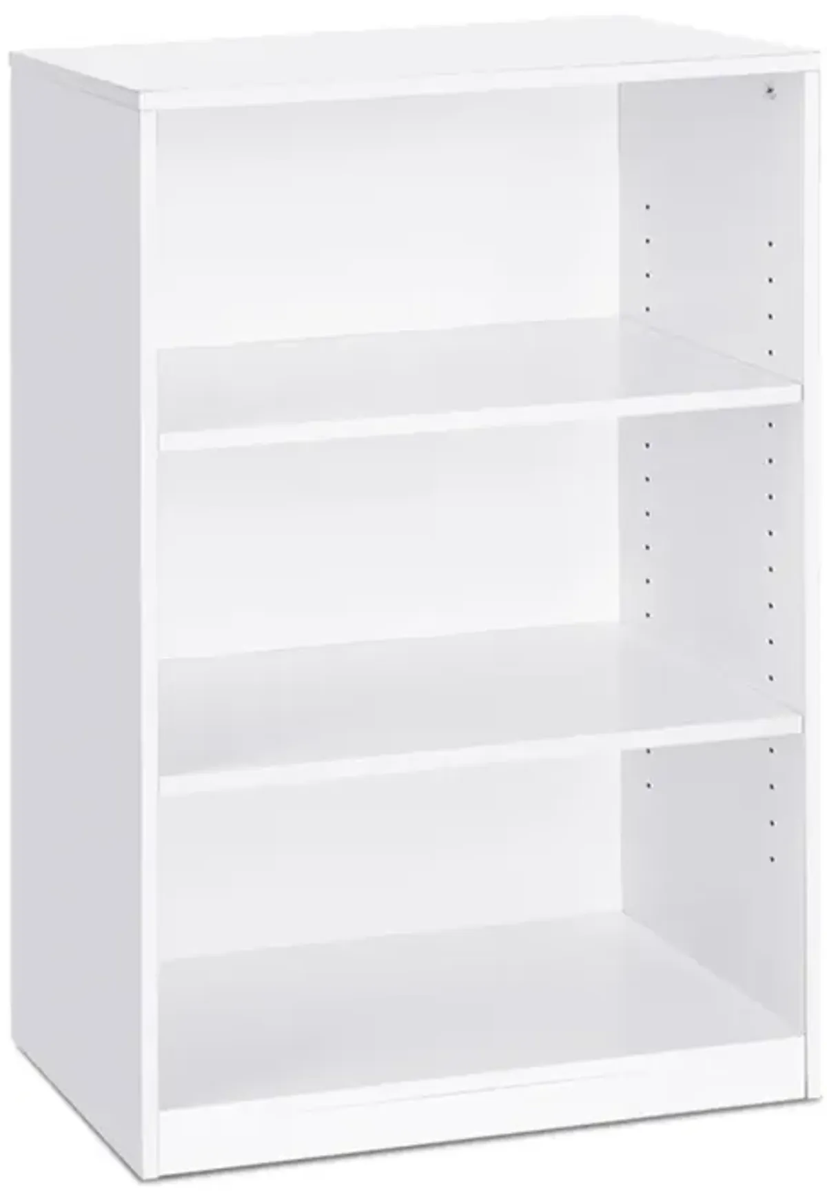 JAYA Simple Home 3-Shelf Bookcase, White