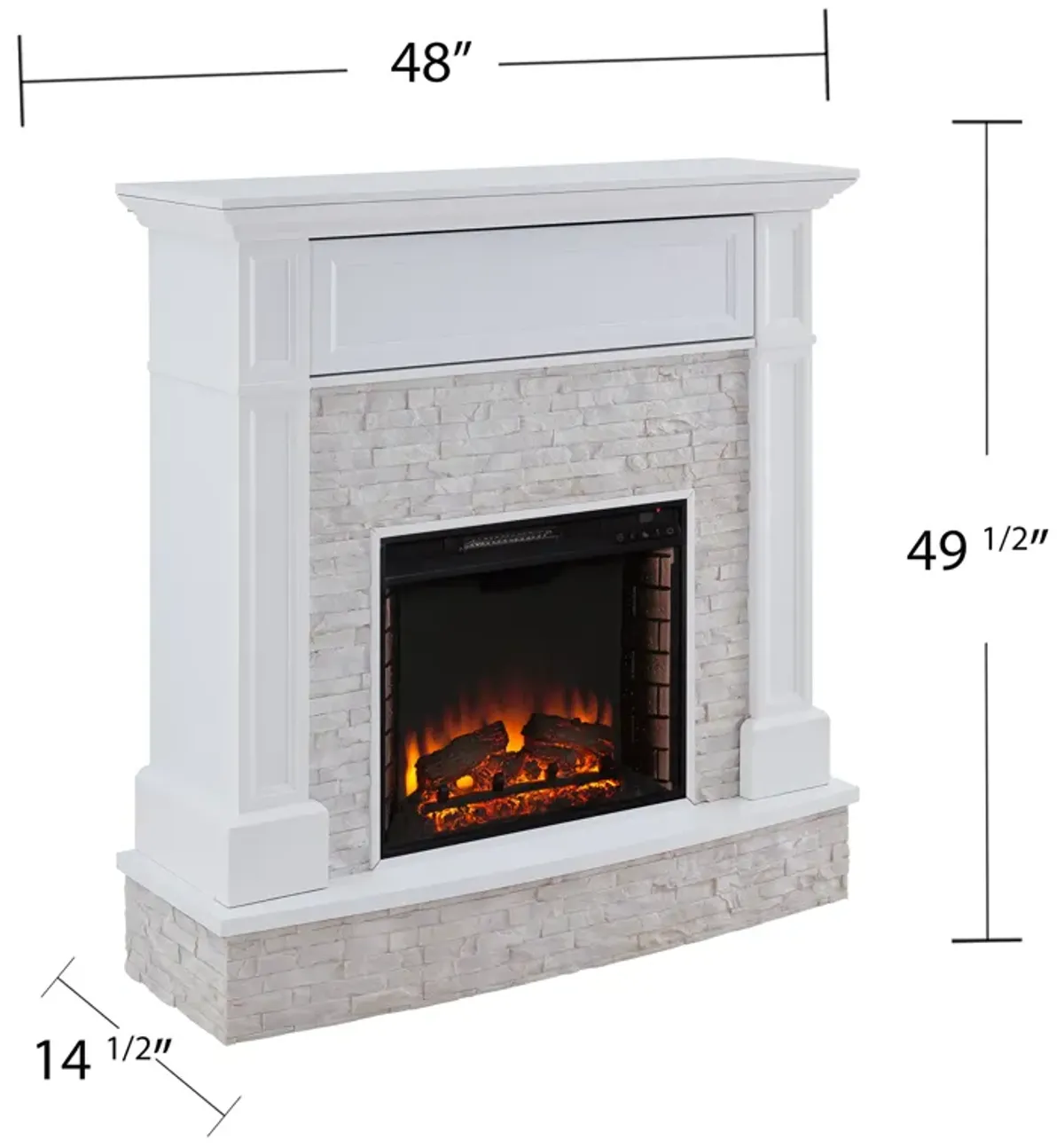 Clifford Stone Media Fireplace