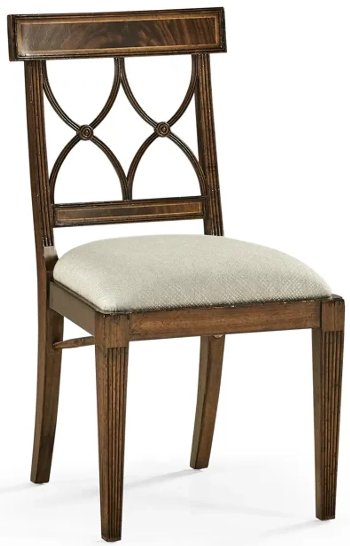 Mahogany Curved Back Side Chair