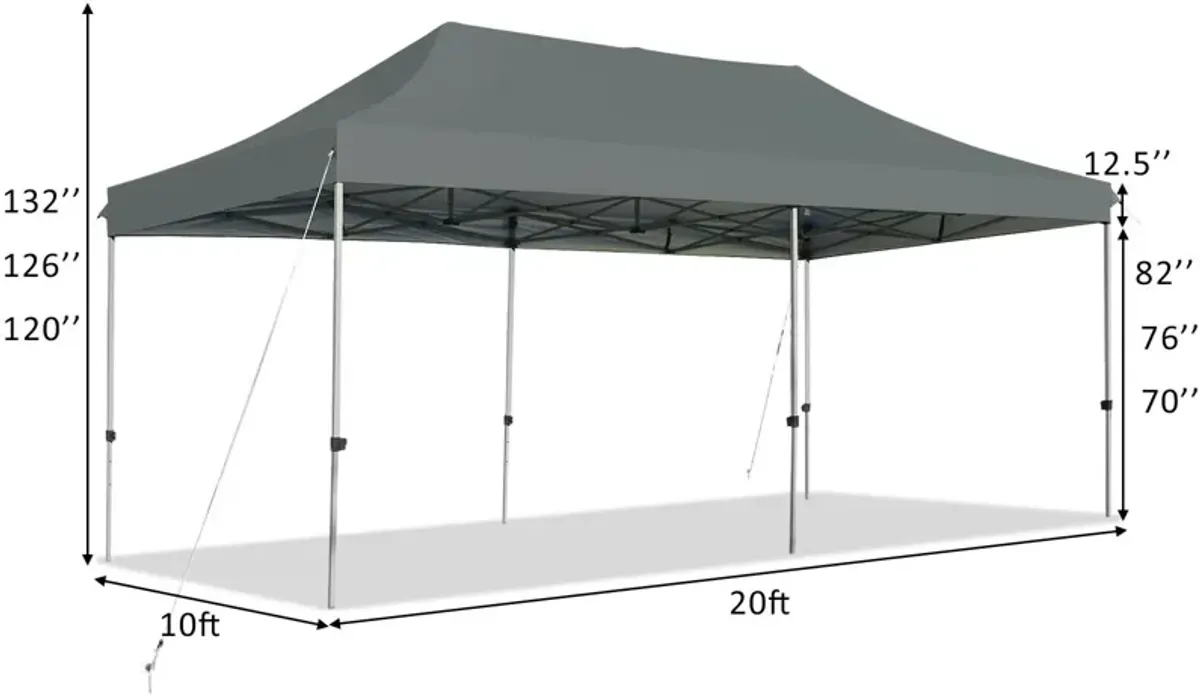 Adjustable Folding Heavy-Duty Sun Shelter with Carrying Bag for Outdoor Events and Beach Days