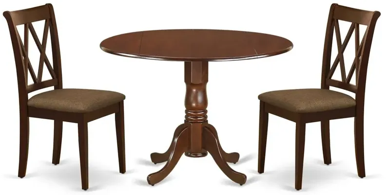 Dining Room Set Mahogany, DLCL3-MAH-C