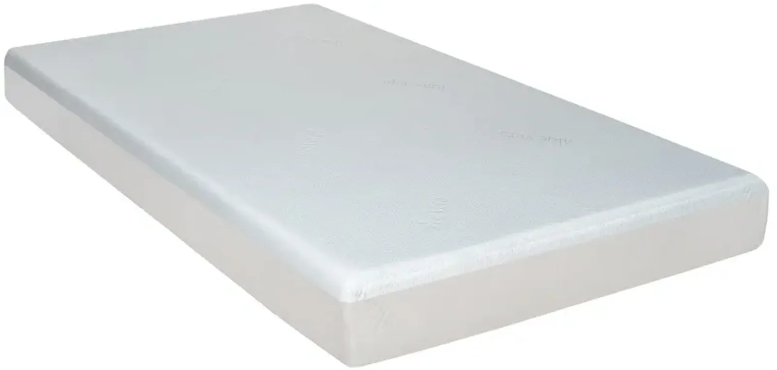 Que 6 Inch Full Size Memory Foam Mattress, Gel Infused, Fabric Upholstery - Benzara