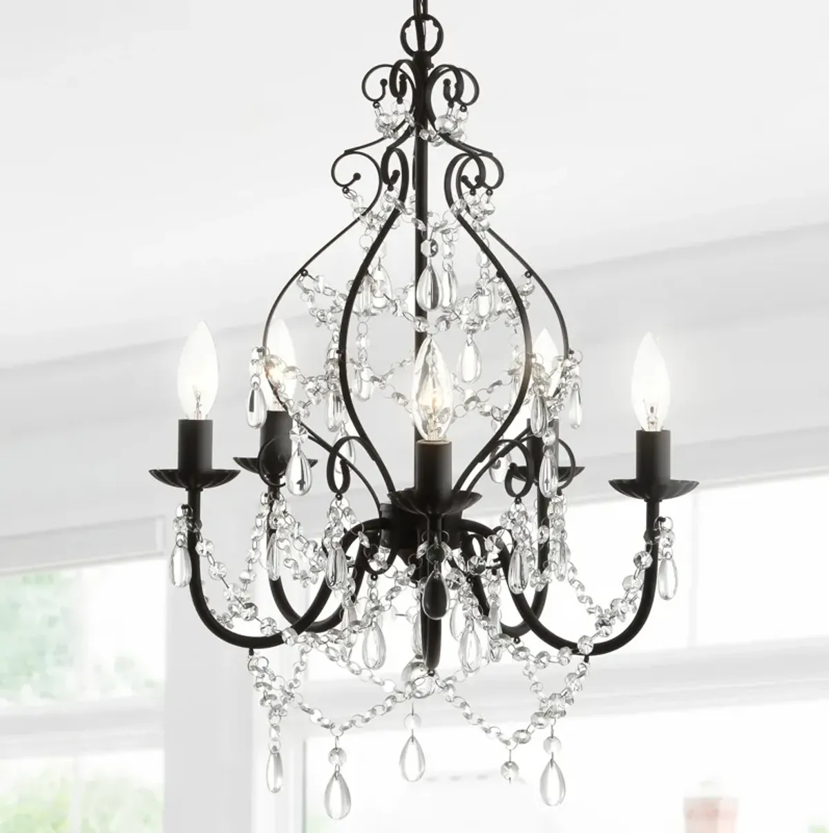 Maura Crystal/Metal LED Chandelier