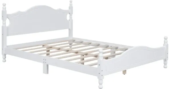 Merax Vintage Wood Platform Bed Frame