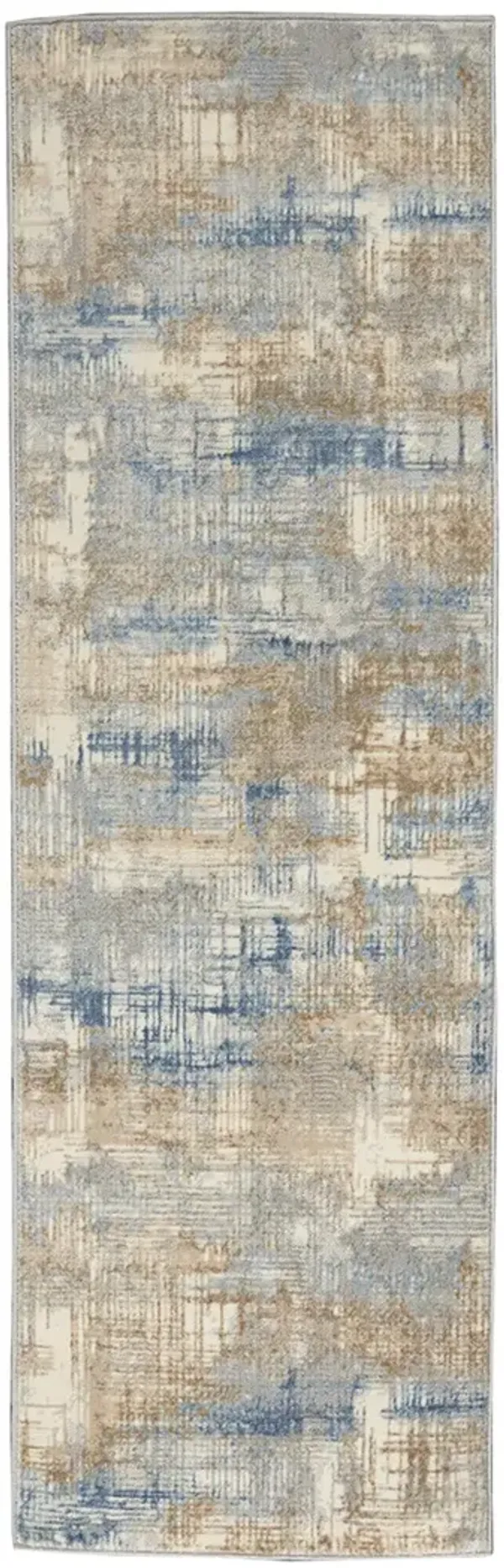 CK950 Rush CK951 Blue/Beige 2'3" x 7'3" Rug
