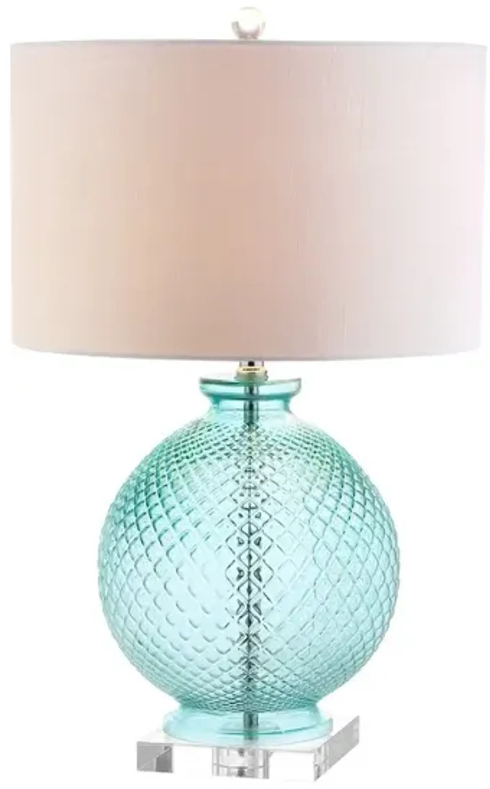 Estelle Glass and Crystal LED Table Lamp