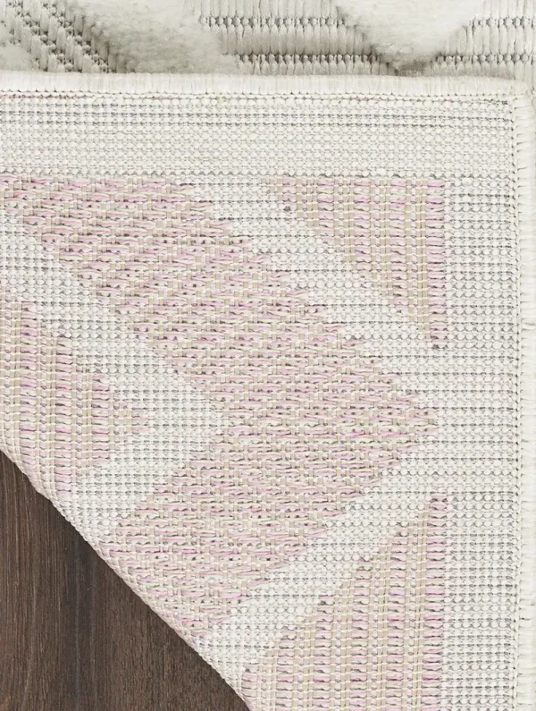 Versatile NRV01 Ivory/White 5' x Square Rug