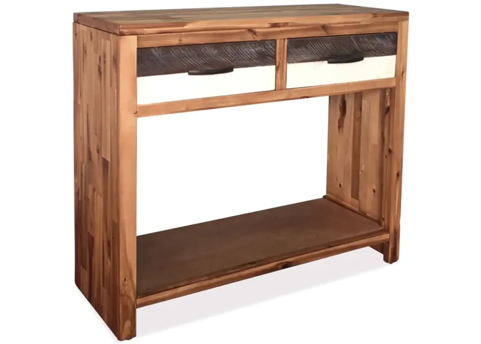 vidaXL Console Table Solid Acacia Wood 33.9"x11.8"x29.5"