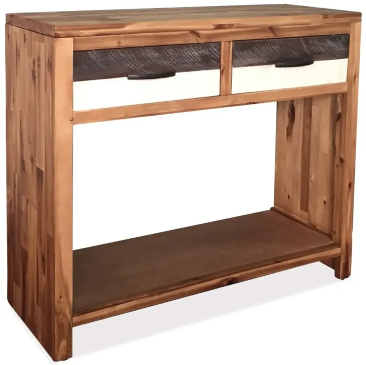 vidaXL Console Table Solid Acacia Wood 33.9"x11.8"x29.5"