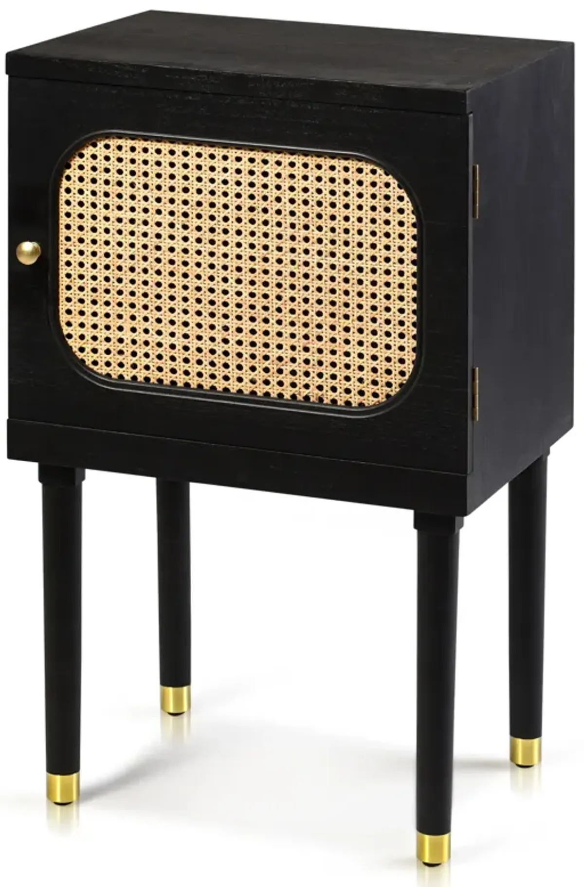 Ebony Wood & Ivory Side Table