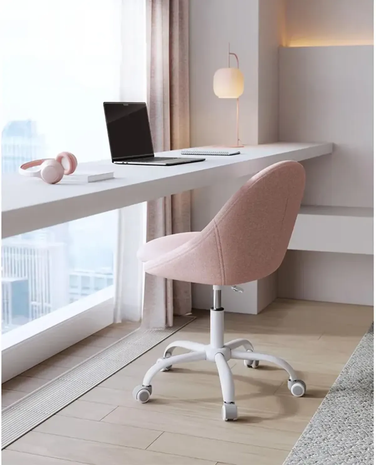 Office Chair with Cotton-Linen Fabric for Comfortable and Stylish Seating