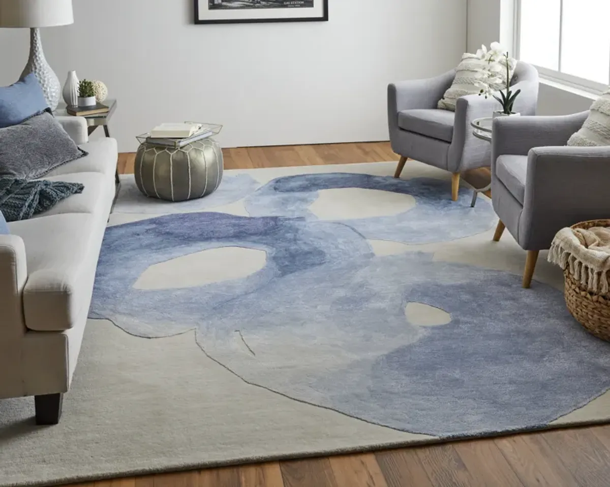 Anya 8887F Blue/Ivory 8' x 10' Rug