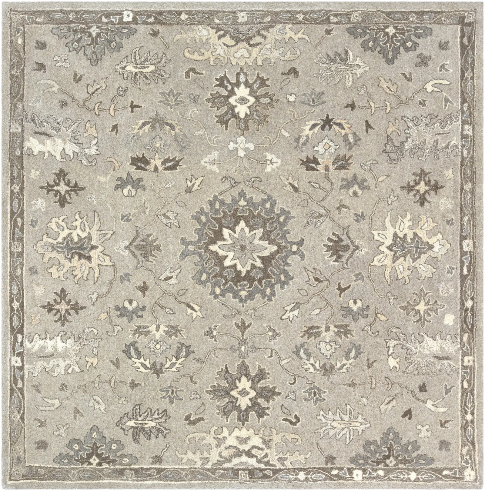 Caesar CAE-1197 7'6' x 9'6' Gray Rug