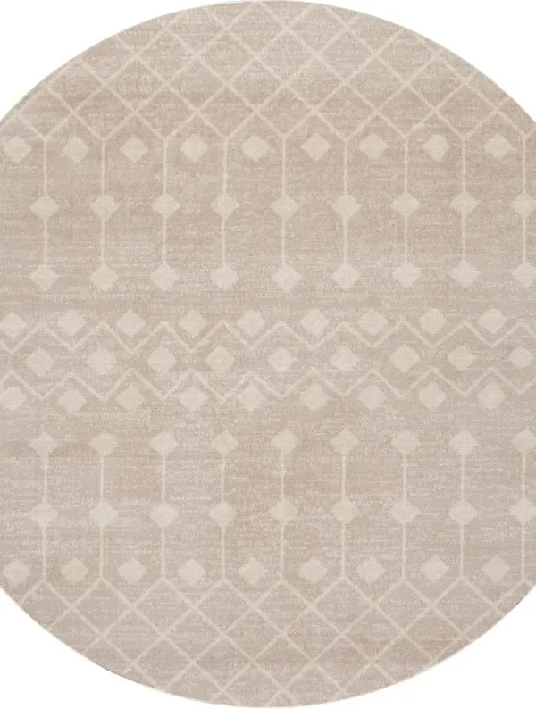 Grafix GRF37 Beige 5'3" x Round Rug