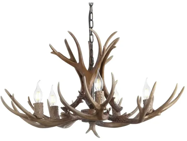 Eldora Adjustable Resin Antler LED Chandelier