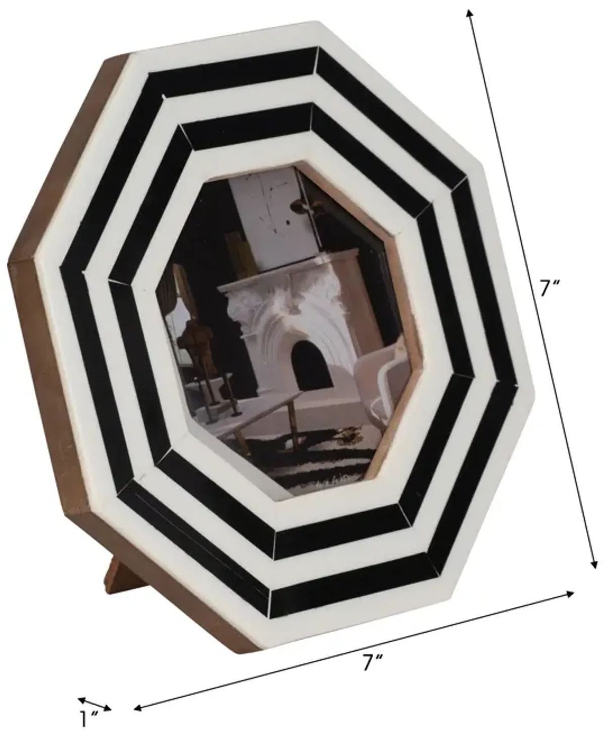 Lines Octagon Photo Frame