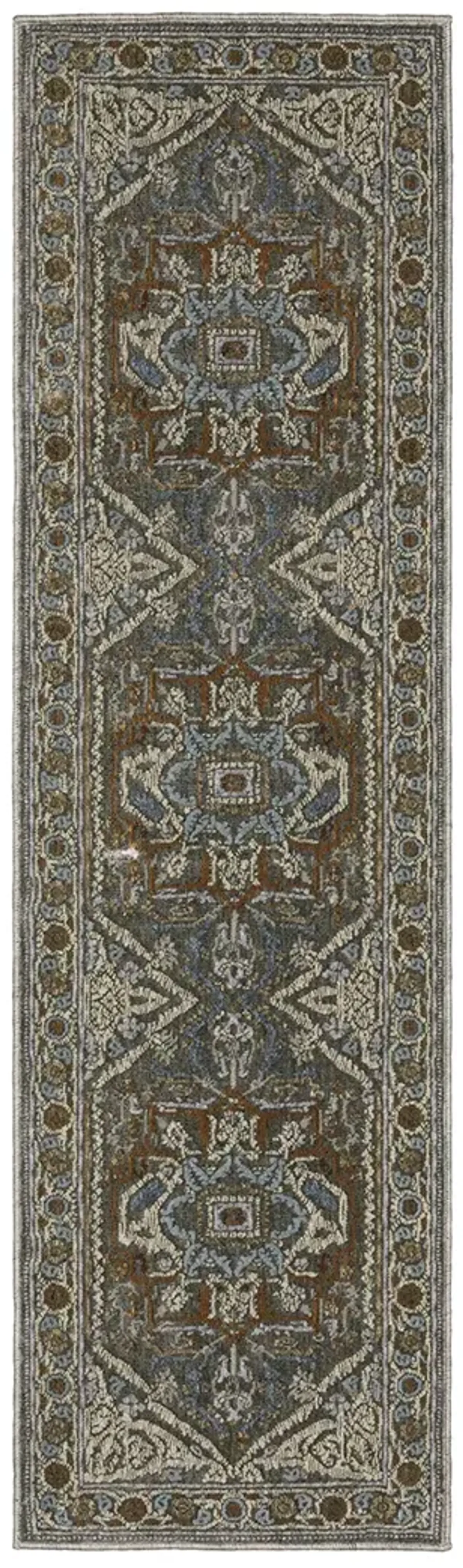 Ellington 2'3" x 7'6" Grey Rug