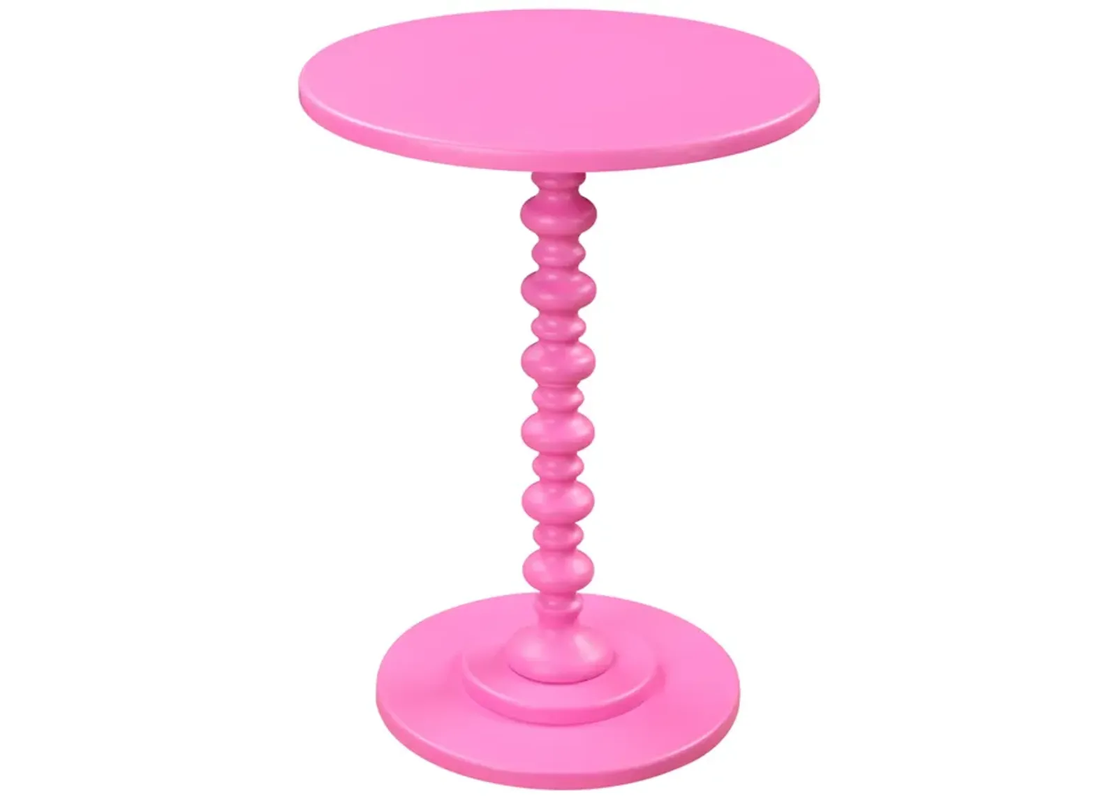 Convenience Concepts Palm Beach Spindle Table, Pink