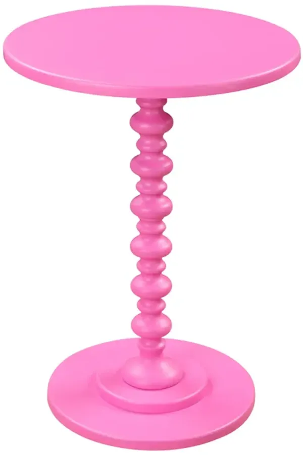 Convenience Concepts Palm Beach Spindle Table, Pink