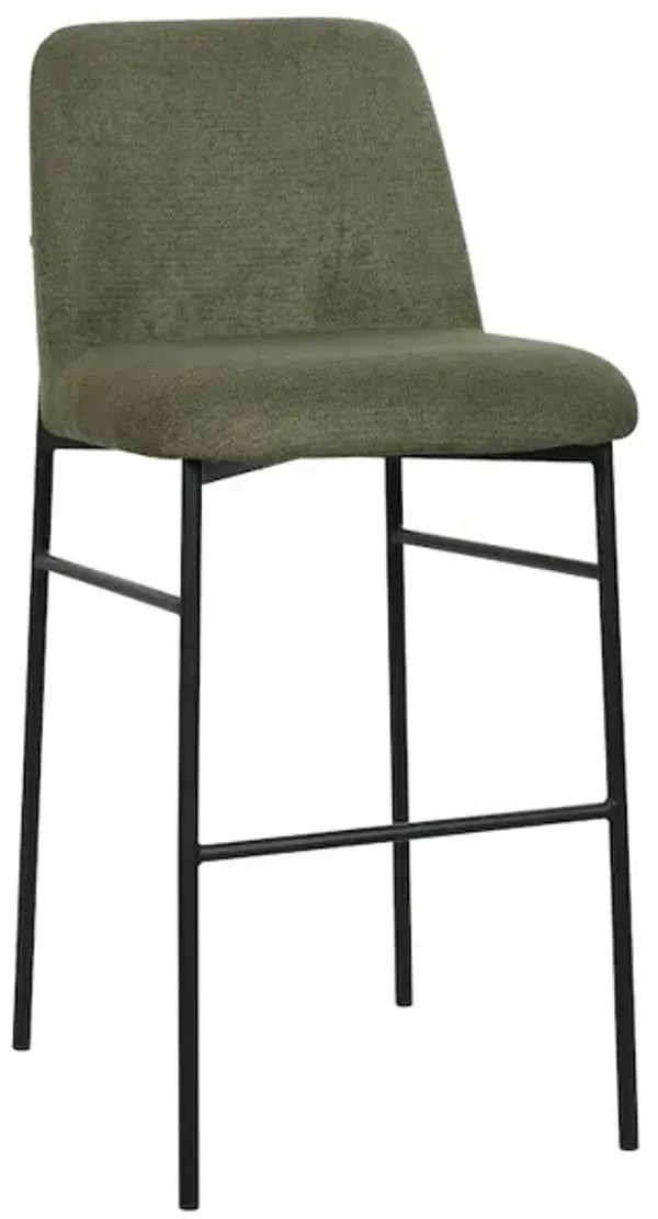 New Classic Furniture Erik Metal & Fabric Bar Chair (Set of 2), Green
