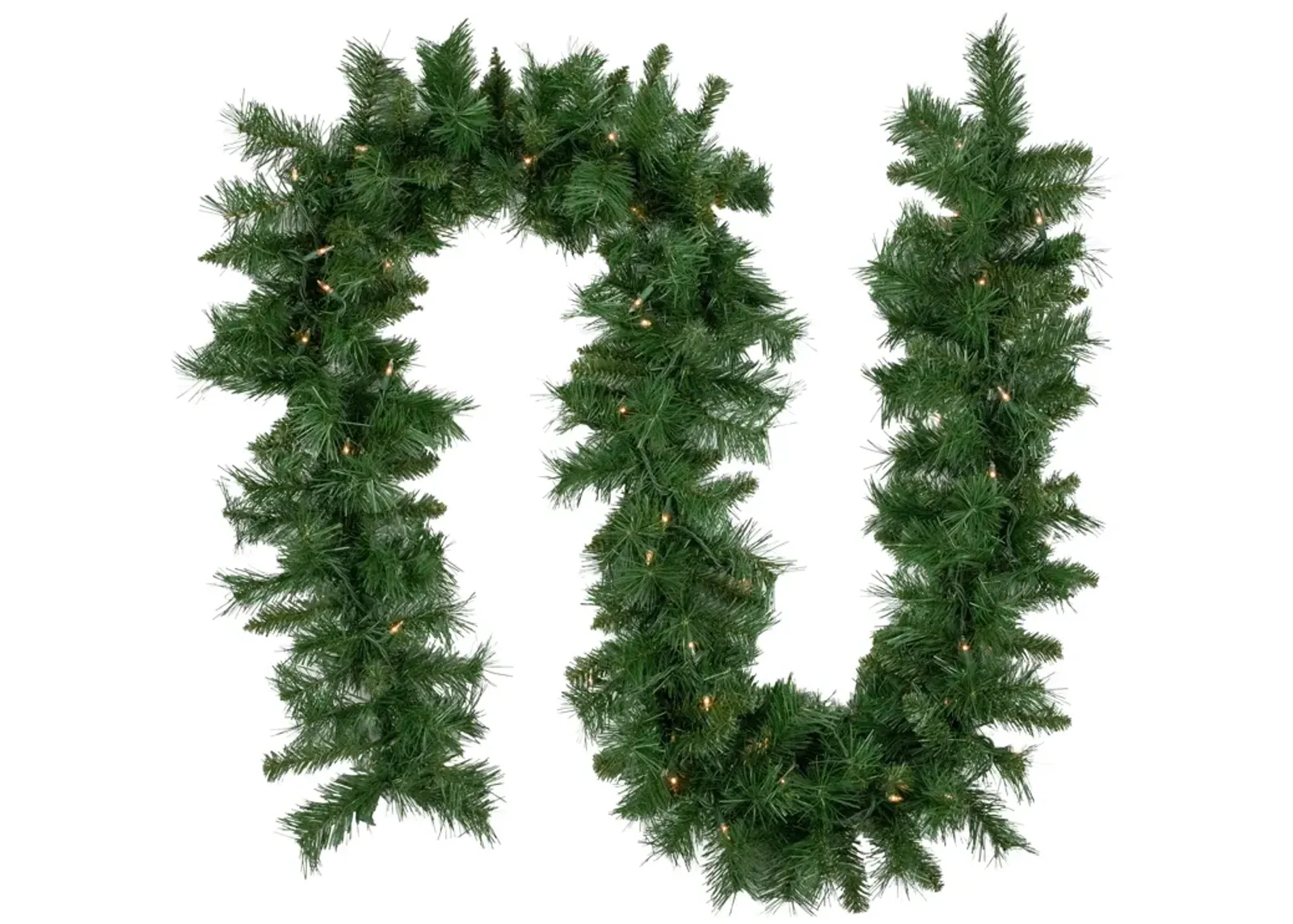 9' x 10" Pre-Lit Chatham Pine Artificial Christmas Garland  Clear Lights