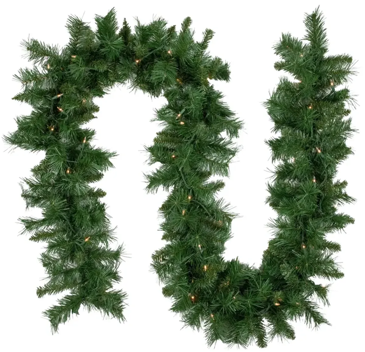 9' x 10" Pre-Lit Chatham Pine Artificial Christmas Garland  Clear Lights