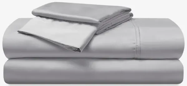 Hyper-Cotton Twin XL Sheet Set - Light Grey