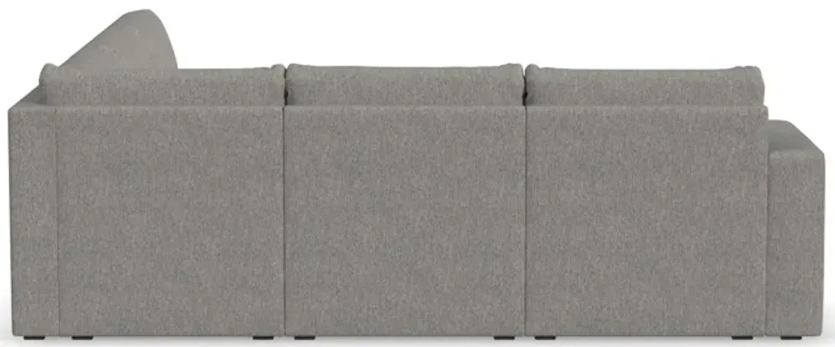 Flex Pebble 5-Seat Sectional with Wide Arm