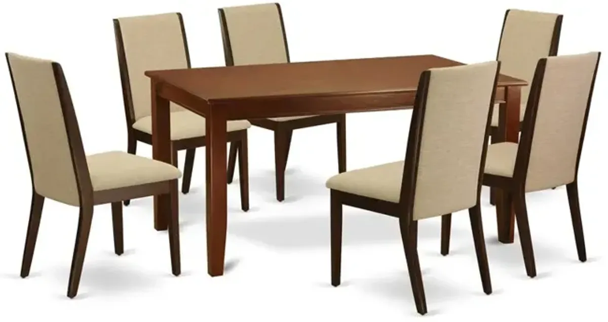 Dining Room Set Mahogany, DULA7-MAH-04