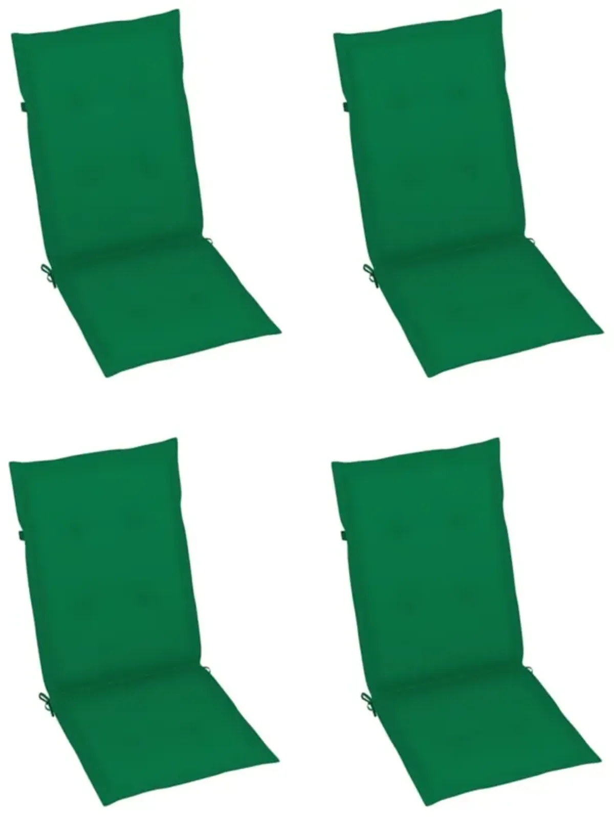 vidaXL Garden Chair Cushions 4 pcs Green 47.2"x19.7"x1.2"