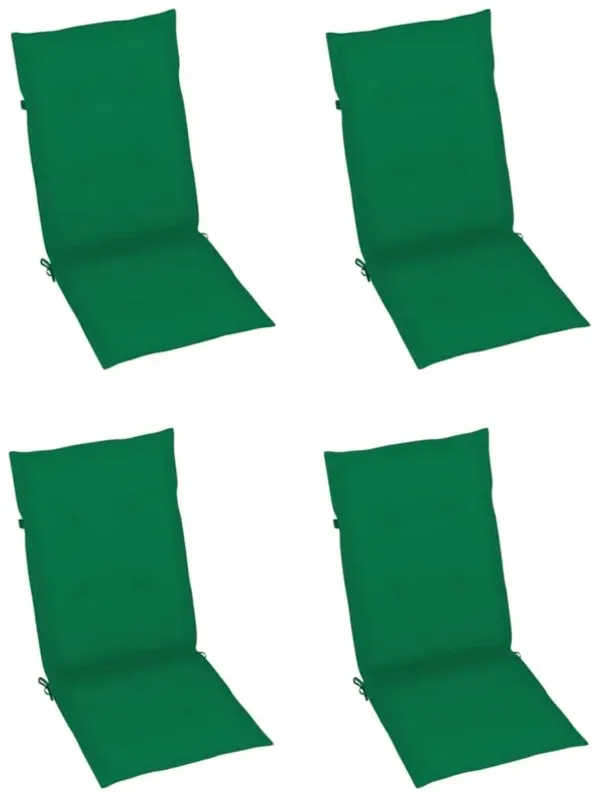vidaXL Garden Chair Cushions 4 pcs Green 47.2"x19.7"x1.2"