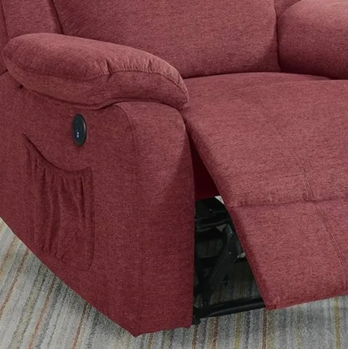 Power Recliner In Paprika Red