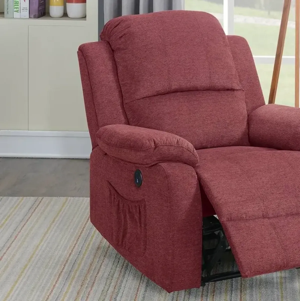 Power Recliner In Paprika Red