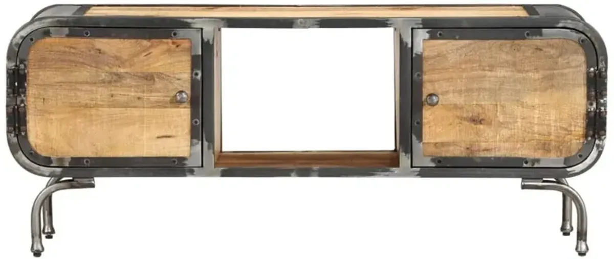 TV Stand 43.3"x11.8"x16.5" Solid Wood Mango