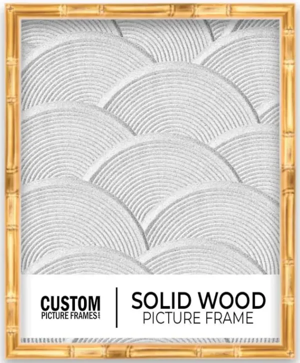 Gold Bamboo Picture Frame