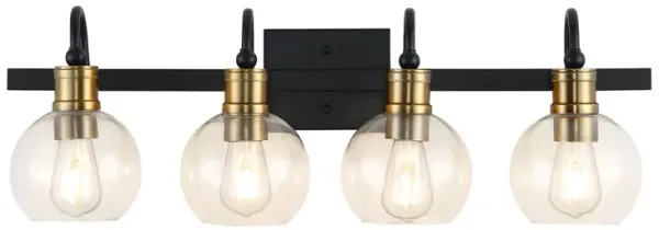 Marais Iron/Glass Rustic Vintage LED Vanity Light