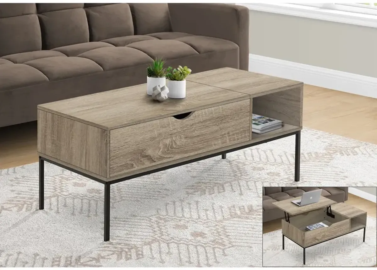 Monarch Specialties - Coffee Table, 42" L, Rectangular, Cocktail, Lift-top, Contemporary, Modern