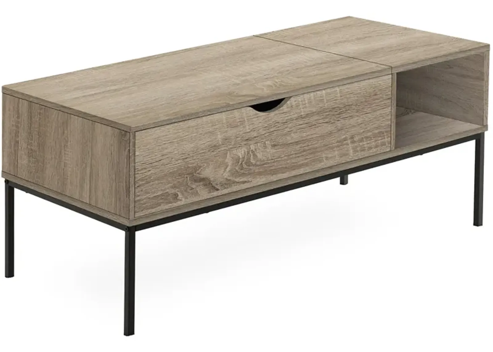 Monarch Specialties - Coffee Table, 42" L, Rectangular, Cocktail, Lift-top, Contemporary, Modern