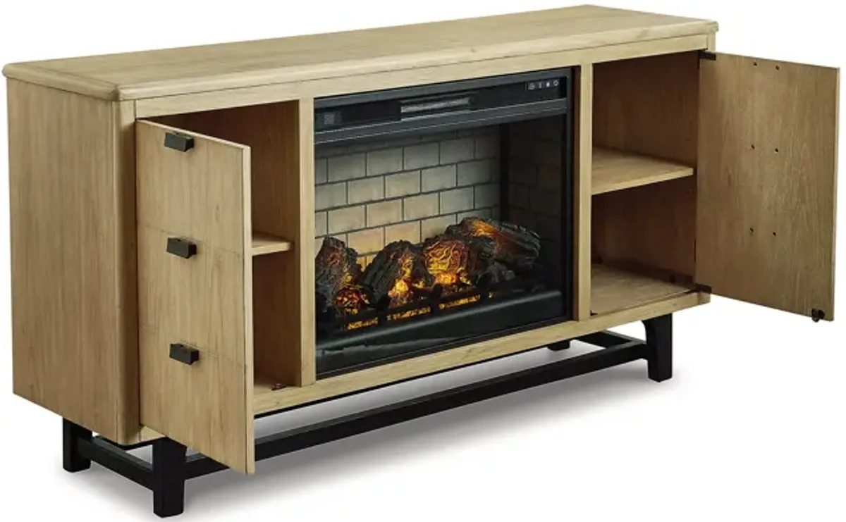 Freslowe TV Stand with Electric Fireplace