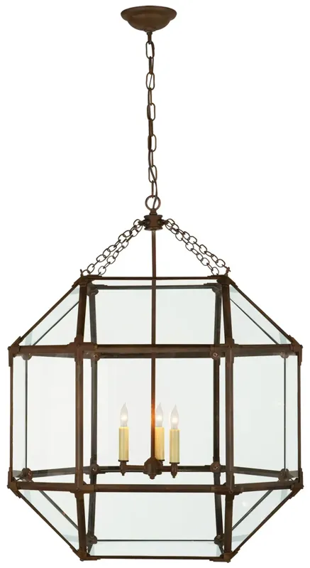 Morris Large Lantern with Clear Glass