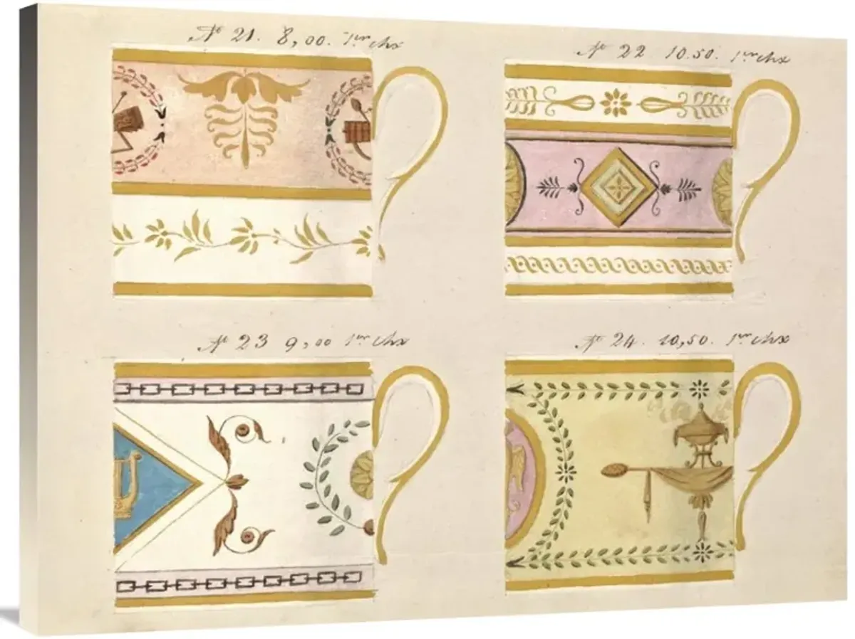 Quatre tasses du 1er choix, ca. 1800-1820-Canvas Art-40x30