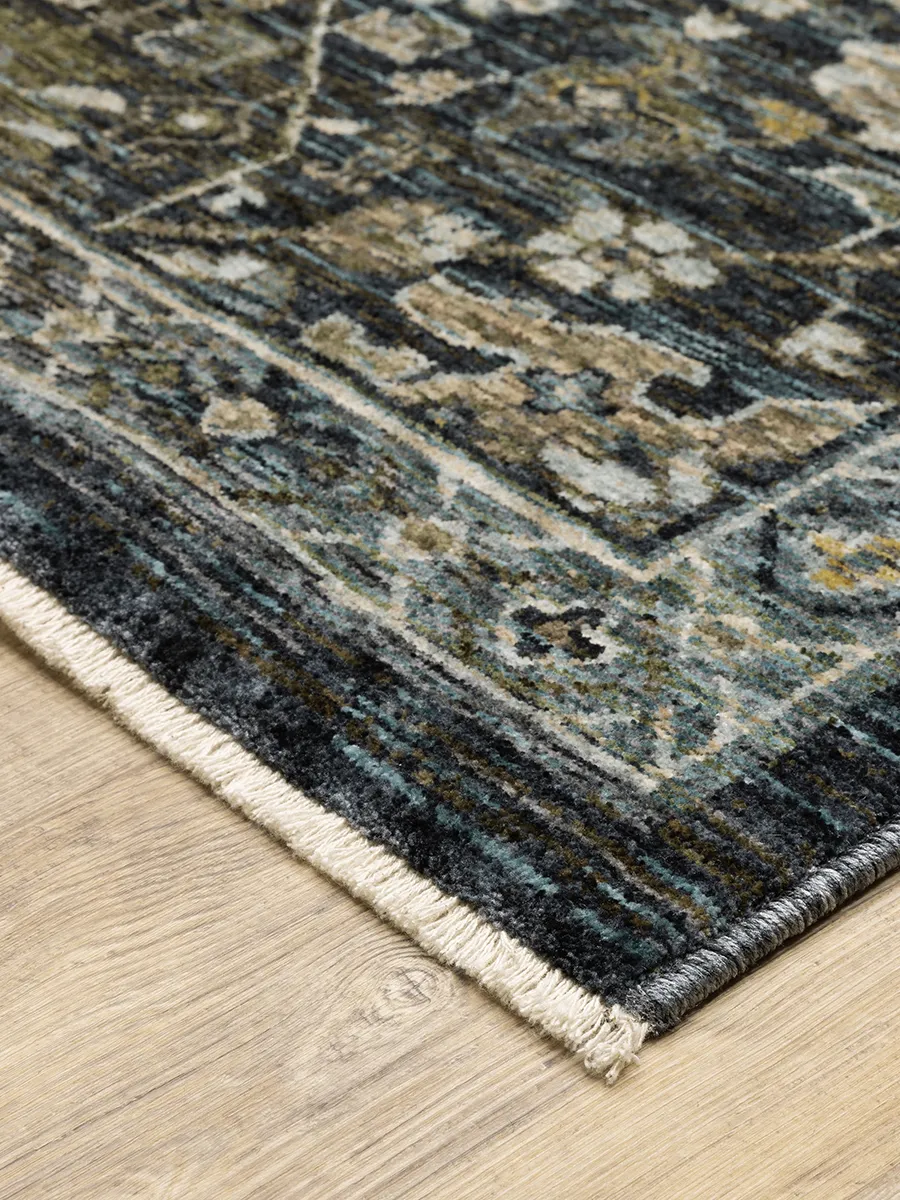 Aberdeen 2'3" x 7'6" Blue Rug