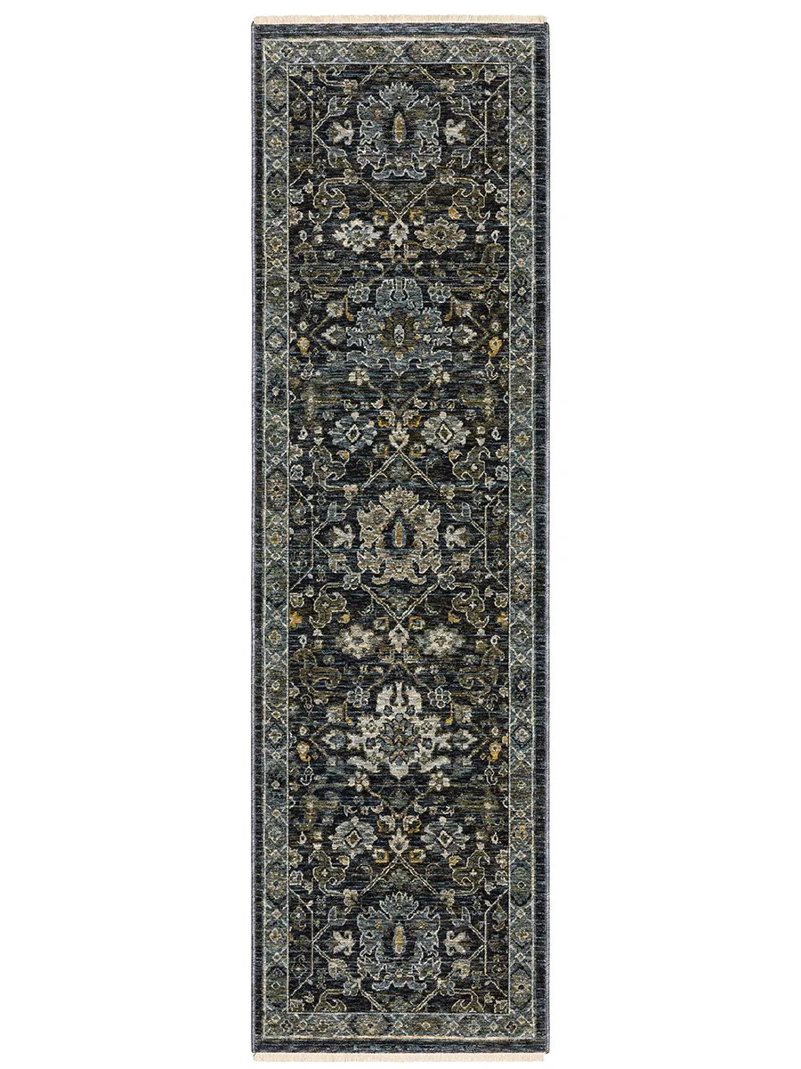 Aberdeen 2'3" x 7'6" Blue Rug