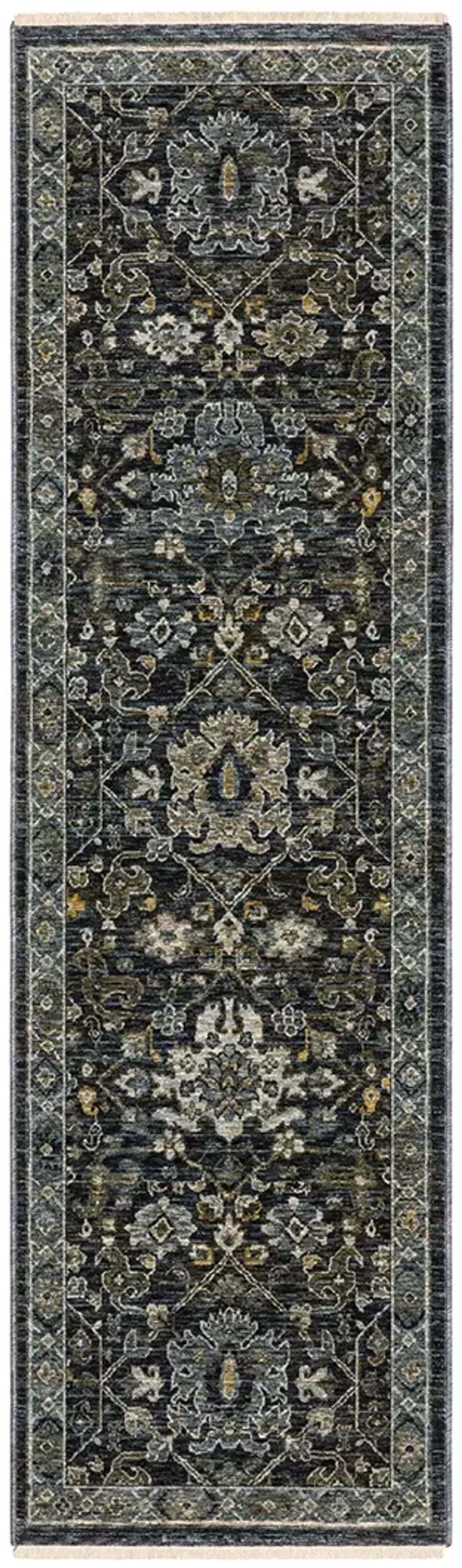 Aberdeen 2'3" x 7'6" Blue Rug