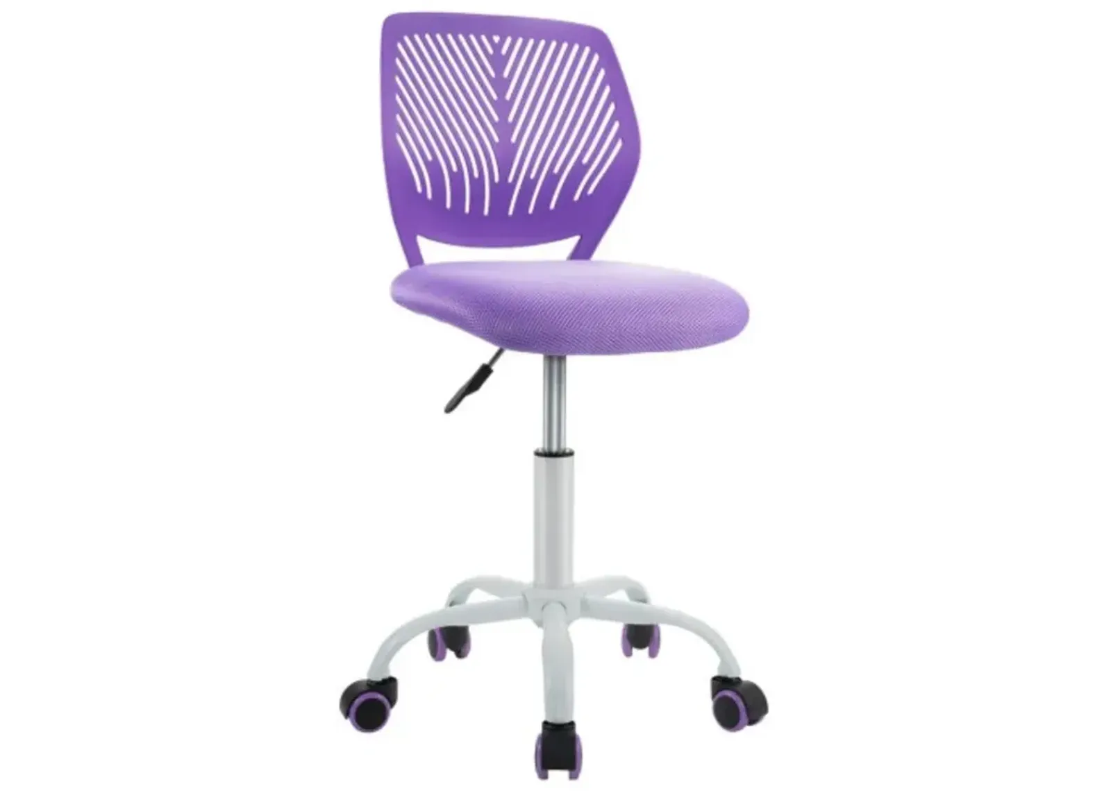 Adjustable Office Task Desk Armless Chair