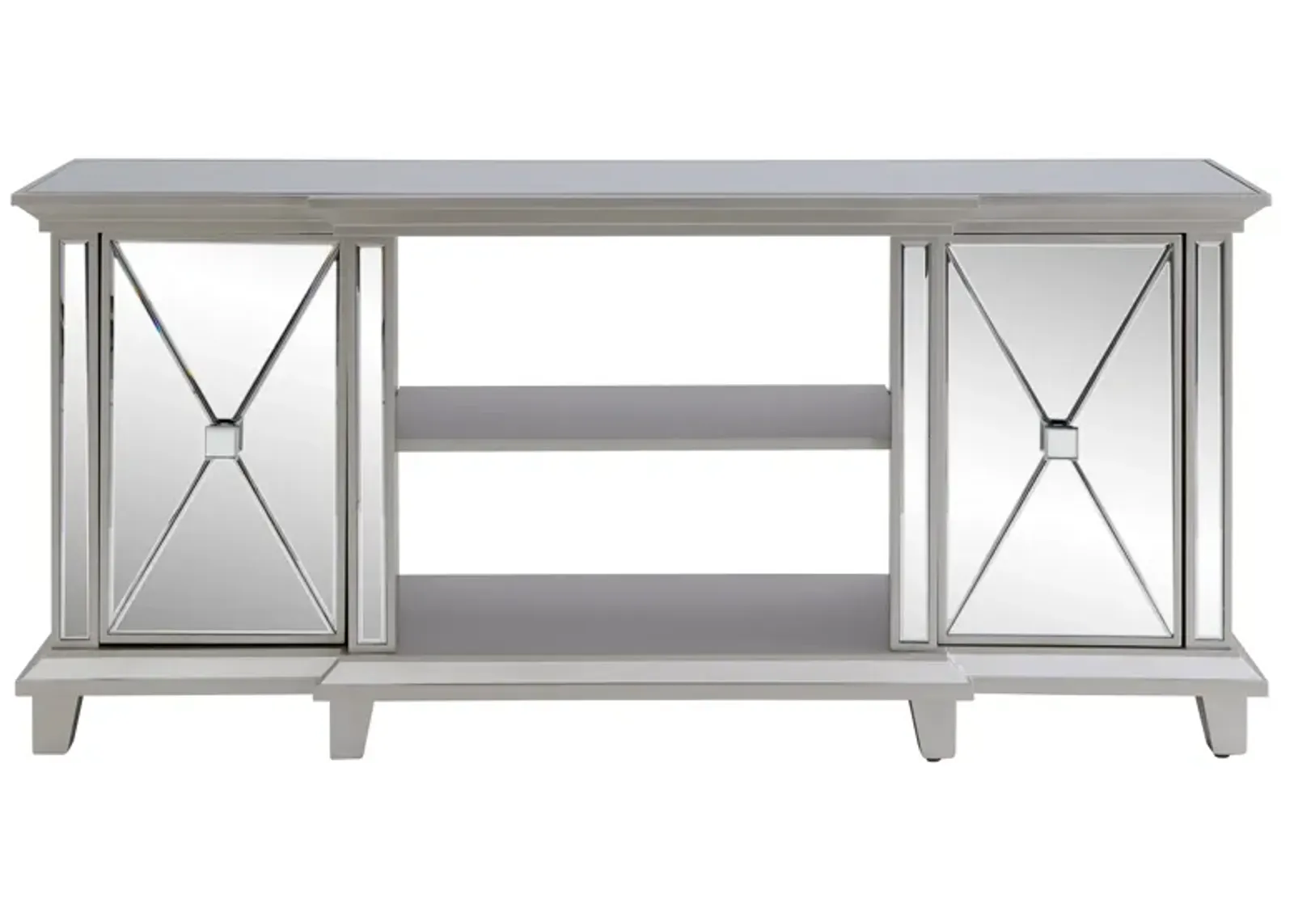 Toppington Mirrored Media Console